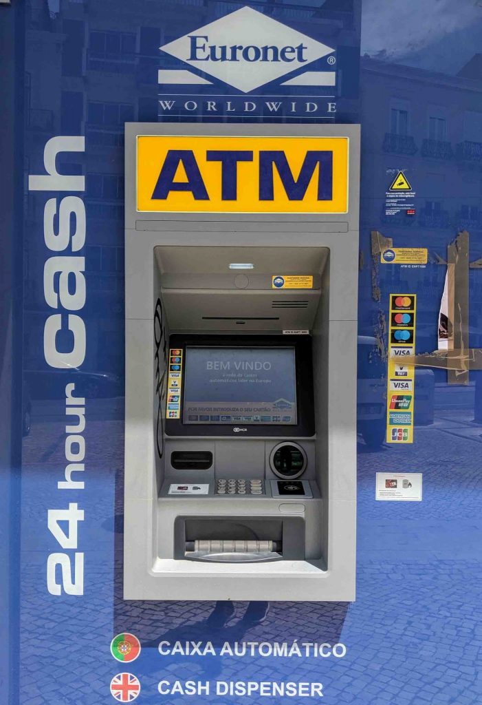 ONE OF MY TOP INTERNATIONAL ATM TIPS FOR LONG TERM TRAVELERS Don't use ATMs like this in Europe near tourist sites. Usually, they charge a 7% to 14% commission. (Similar ATMs exist in Mexican beach resorts and advertise that they disperse US dollars).